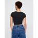 Grafikli Crop T-Shirt цвет: Чёрный