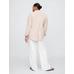 Mid Rise Keten Karışımlı Pull-On Wide-Leg Pantolon цвет: Белый