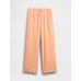Mid Rise Keten Karışımlı Pull-On Wide-Leg Pantolon цвет: Оранжевый