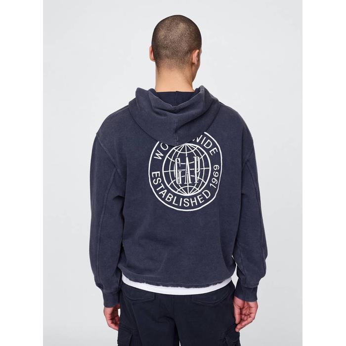 Gap Logo Kapüşonlu Sweatshirt цвет: Синий