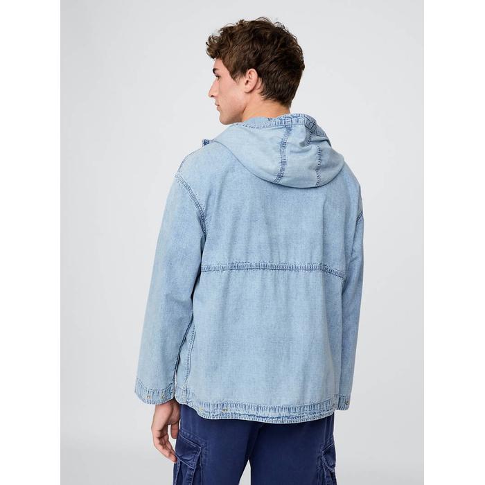 Джинсовая куртка на молнии Ripstop Oversize цвет: Голубой