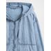 Джинсовая куртка на молнии Ripstop Oversize цвет: Голубой