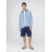 Джинсовая куртка на молнии Ripstop Oversize цвет: Голубой