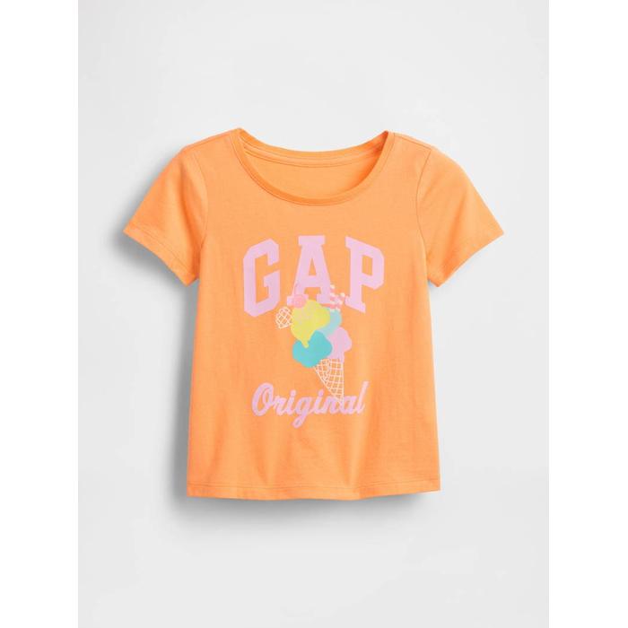 Футболка с рисунком логотипа Gap цвет: Оранжевый