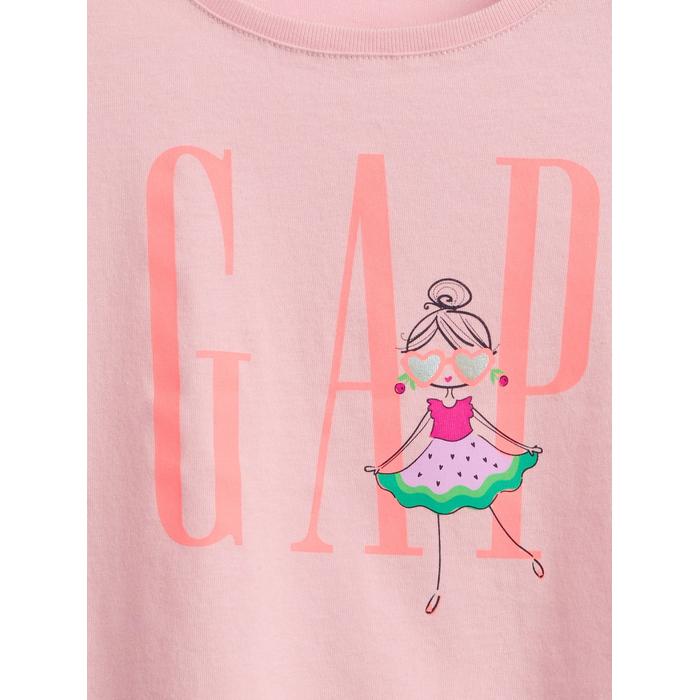 Футболка с рисунком логотипа Gap цвет: Розовый