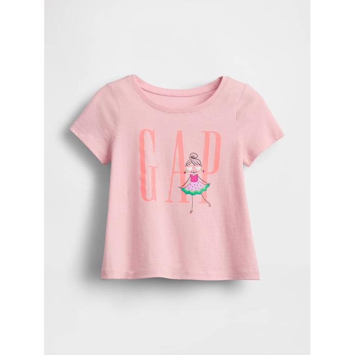 Футболка с рисунком логотипа Gap цвет: Розовый