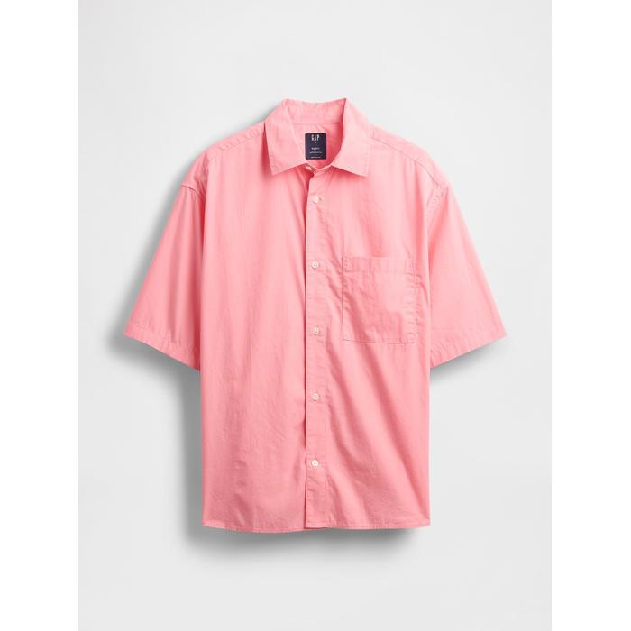 Натуральный Хлопок Oversize Рубашка Poplin