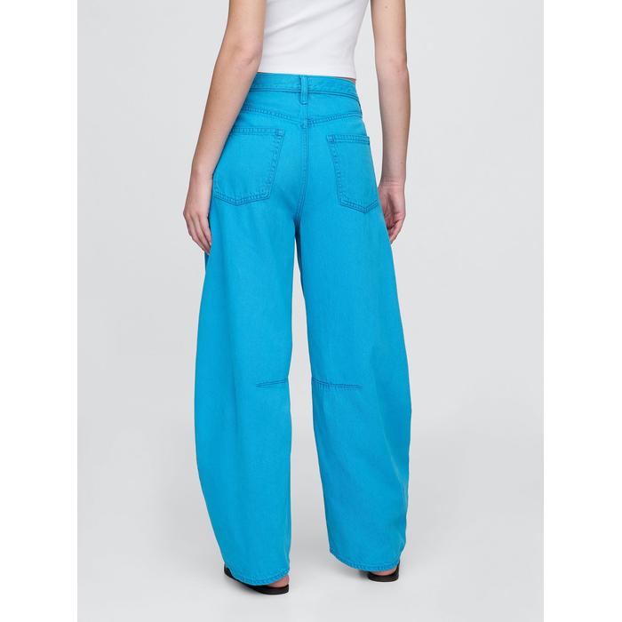 Yüksek Bel Horseshoe Jean Pantolon цвет: Голубой