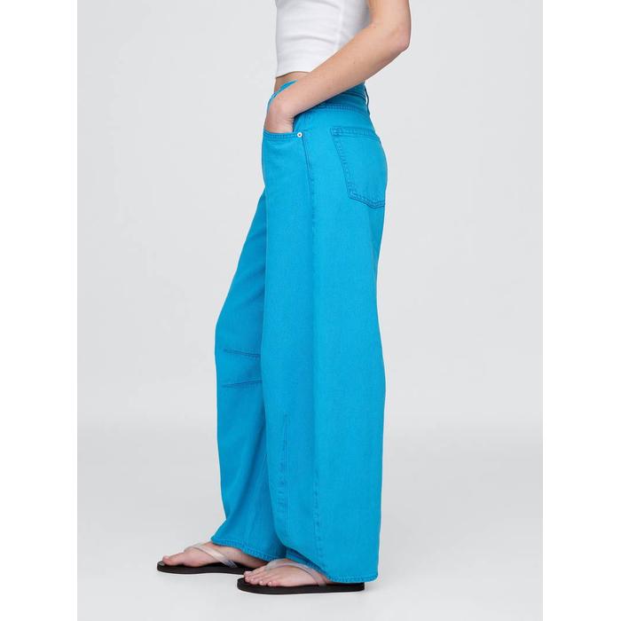 Yüksek Bel Horseshoe Jean Pantolon цвет: Голубой