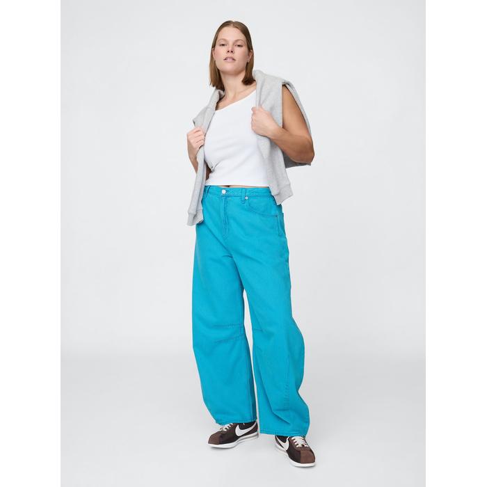 Yüksek Bel Horseshoe Jean Pantolon цвет: Голубой