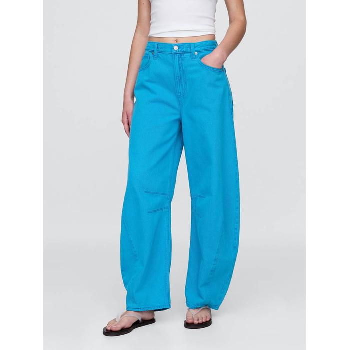 Yüksek Bel Horseshoe Jean Pantolon цвет: Голубой