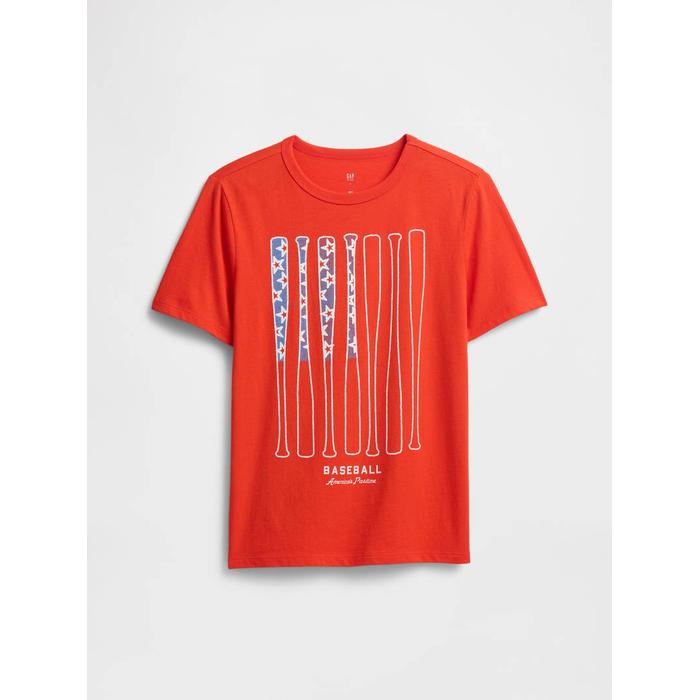 Grafik Baskılı T-Shirt цвет: Красный