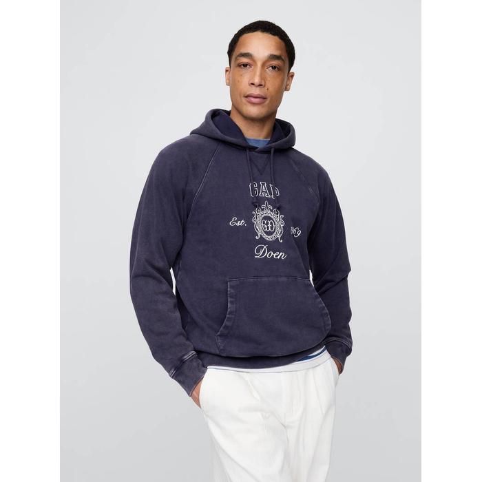 Толстовка с логотипом Gap × DÔEN Heavyweight реглан Gap цвет: Синий