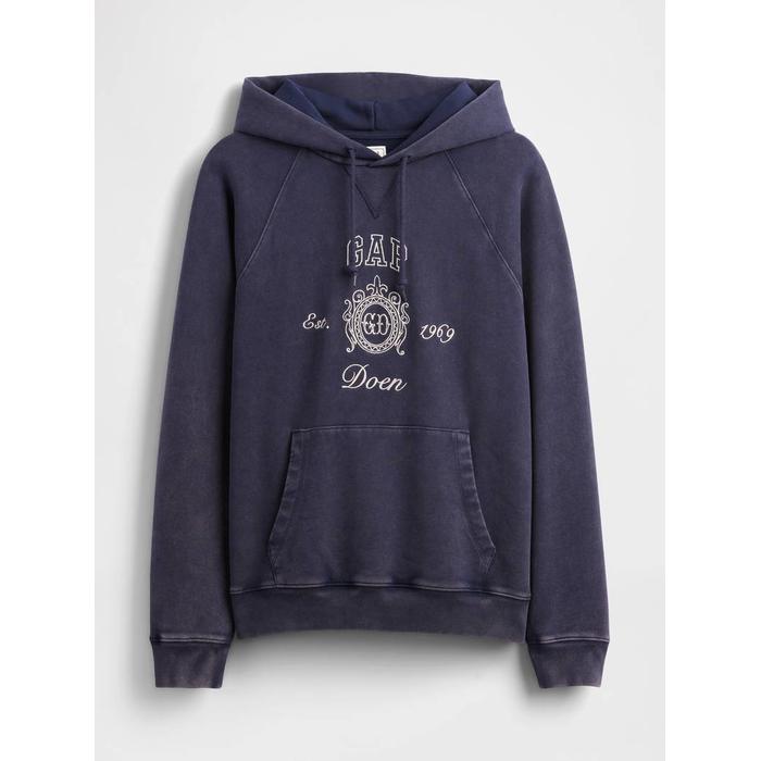 Толстовка с логотипом Gap × DÔEN Heavyweight реглан Gap цвет: Синий