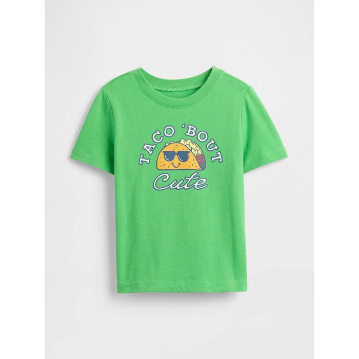 Gap Logo Grafikli T-Shirt цвет: Зелёный