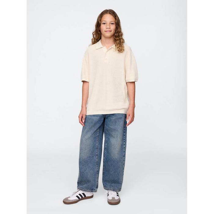 Relaxed Sweatshirt Polo T-Shirt цвет: Бежевый