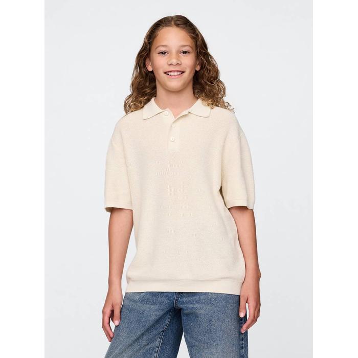 Relaxed Sweatshirt Polo T-Shirt цвет: Бежевый