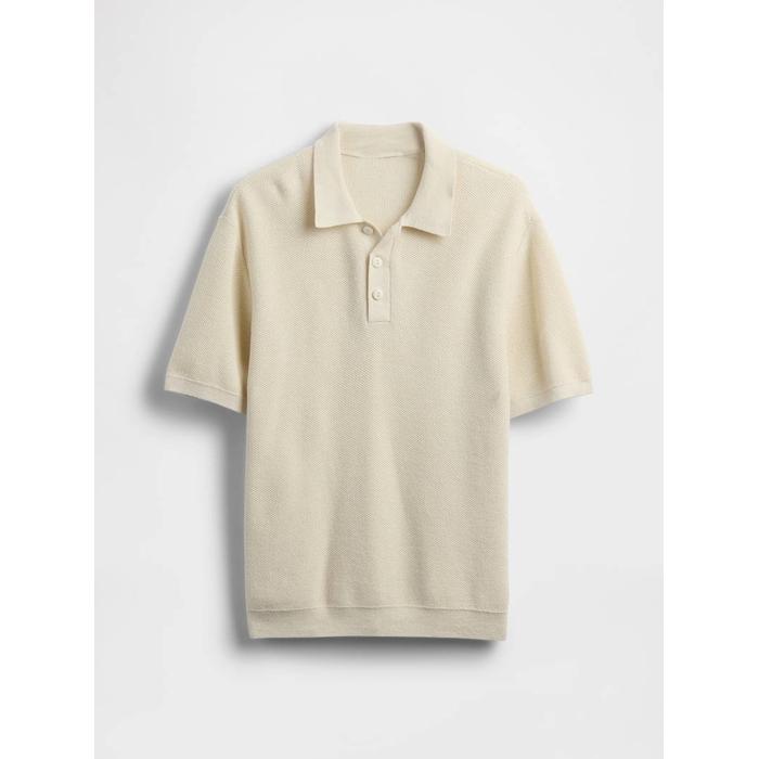 Relaxed Sweatshirt Polo T-Shirt цвет: Бежевый