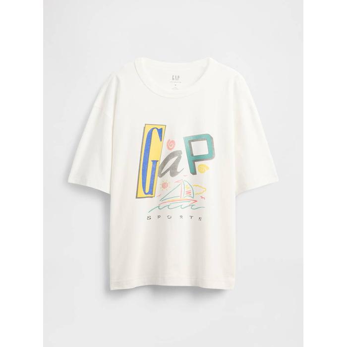 Футболка с логотипом Gap цвет: Бежевый