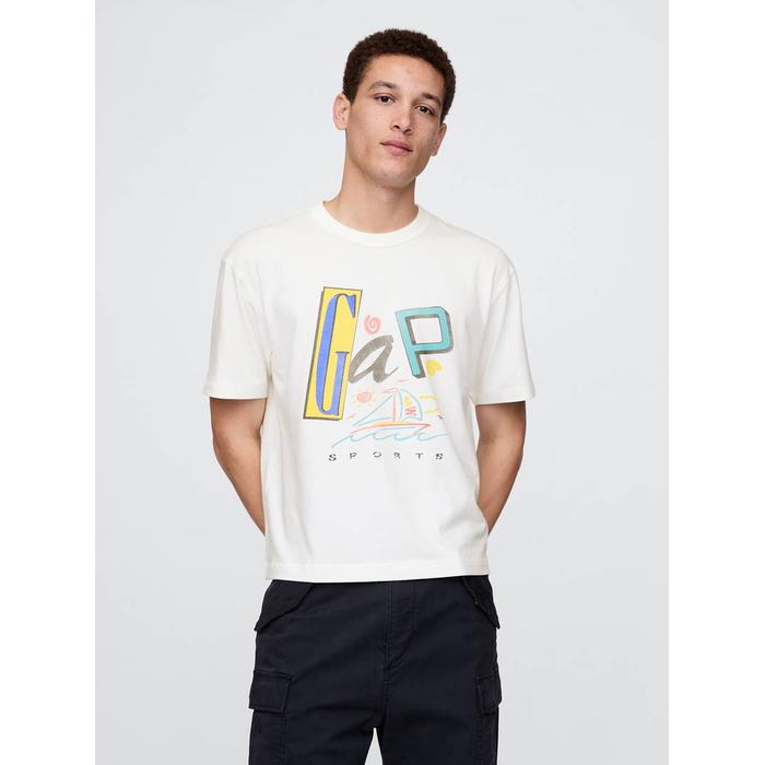 Футболка с логотипом Gap цвет: Бежевый