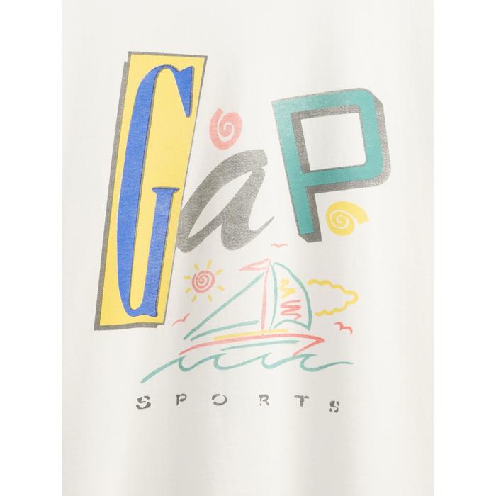 Футболка с логотипом Gap цвет: Бежевый