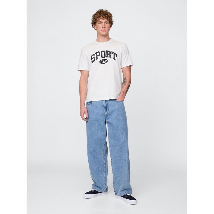 Relaxed Футболка с логотипом Gap Sports цвет: Белый