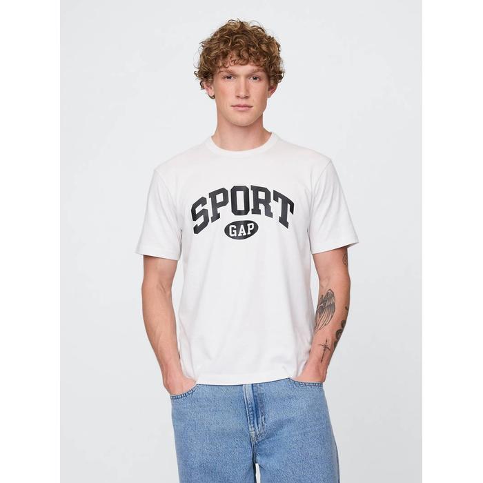 Relaxed Футболка с логотипом Gap Sports цвет: Белый