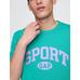 Relaxed Футболка с логотипом Gap Sports цвет: Зелёный