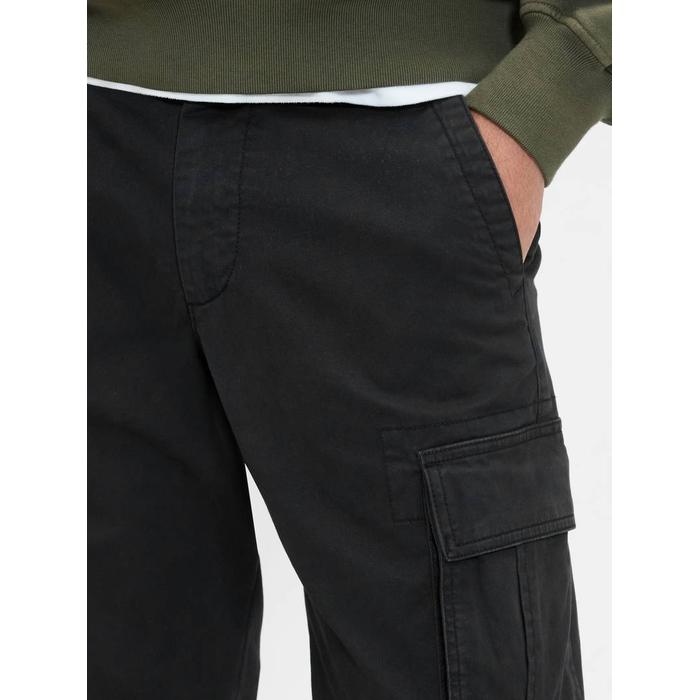 Брюки-карго GapFlex Straight Cargo Washwell™ цвет: Чёрный