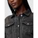 Heavyweight Fransız Havlu Kumaş Denim Kısa Ceket цвет: Чёрный