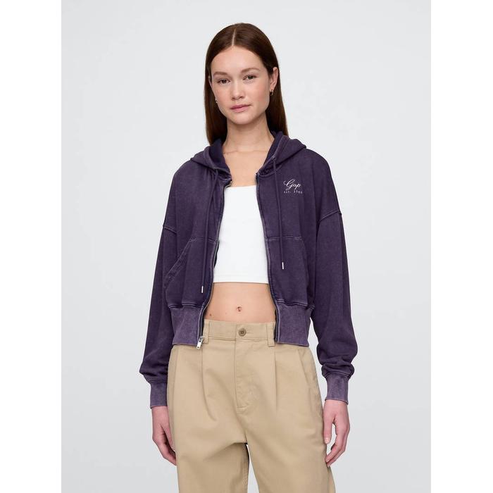VintageSoft Fermuarlı Gap Logo Sweatshirt цвет: Чёрный