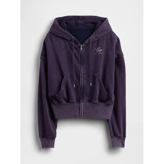 VintageSoft Fermuarlı Gap Logo Sweatshirt цвет: Чёрный