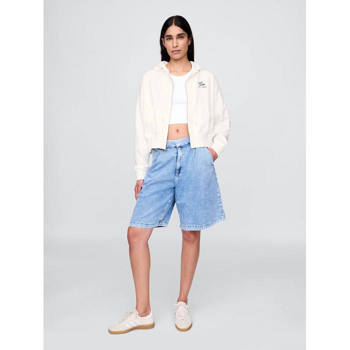 VintageSoft Fermuarlı Gap Logo Sweatshirt цвет: Белый