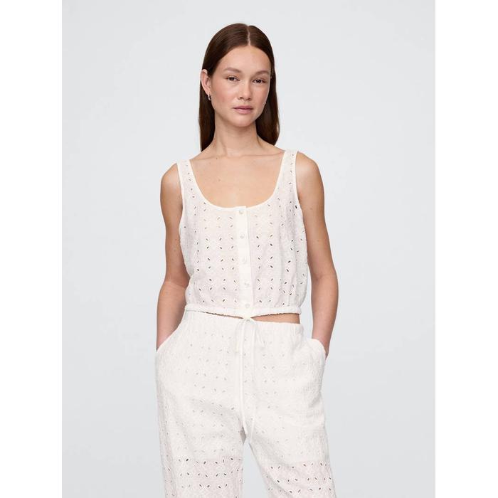 Büzgülü Kenar Crop Üst цвет: Белый