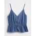 Denim Peplum Cami