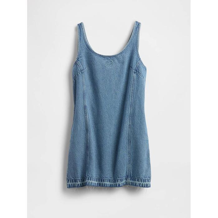 UltraSoft Denim Logo Mini Elbise