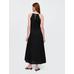 Linen-Blend Nakışlı Halter Maxi Elbise цвет: Чёрный