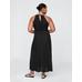 Linen-Blend Nakışlı Halter Maxi Elbise цвет: Чёрный