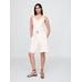 Keten Karışımlı Eyelet Peplum Bluz цвет: Белый
