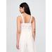 Keten Karışımlı Eyelet Peplum Bluz цвет: Белый
