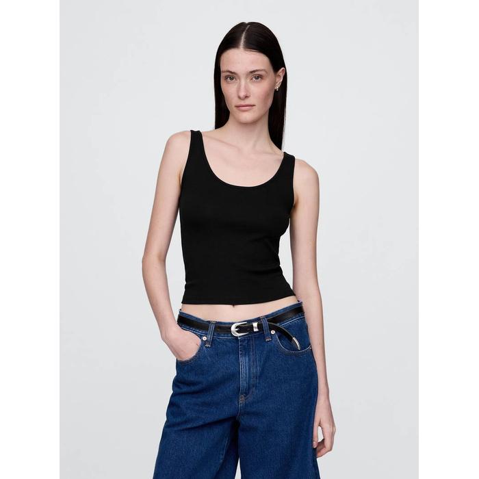 Yuvarlak Yaka Crop Atlet цвет: Чёрный