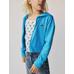 Lilo & Stitch Çocuk Fransız Havlu Kumaş Kısa Fermuarlı Sweatshirt цвет: Голубой