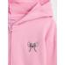 Lilo & Stitch Çocuk Fransız Havlu Kumaş Kısa Fermuarlı Sweatshirt цвет: Розовый