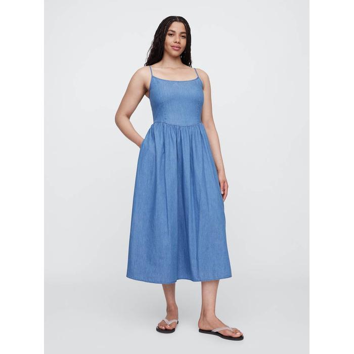 Scoop Yaka Maxi Elbise
