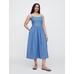 Scoop Yaka Maxi Elbise