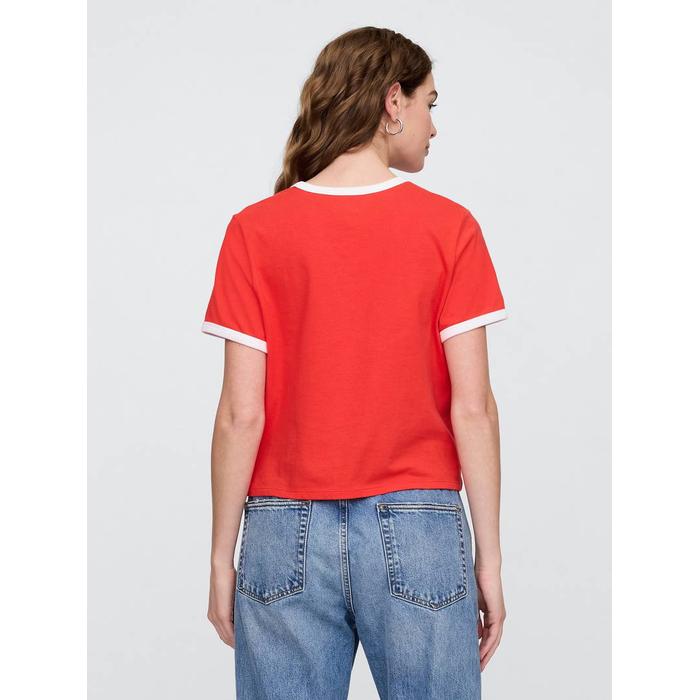 Grafik Baskılı T-Shirt цвет: Красный