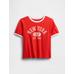 Grafik Baskılı T-Shirt цвет: Красный