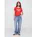 Grafik Baskılı T-Shirt цвет: Красный