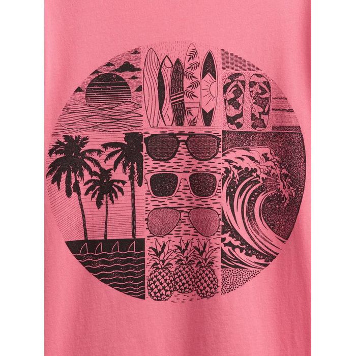 Kids Grafik T-Shirt цвет: Розовый