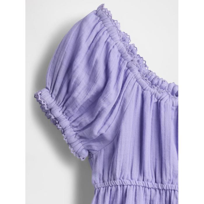 Kids Crinkle Gauze Outfit Set цвет: Фиолетовый